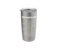Arqueólogo World Tour Arqueología divertida Vaso térmico de acero inoxidable de doble pared