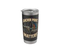 Arquero de tiro con arcos Anchor Point Matters Vaso térmico de acero inoxidable de doble pared