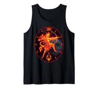 Arquero del Zodiaco de Sagitario - Energía Celestial ardiente Camiseta sin Mangas