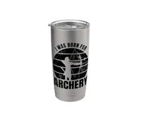 Arquero que dice Cazador con arco Vaso térmico de acero inoxidable de doble pared