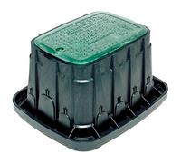 Arqueta rectangular con tapa de cierre por dos tornillos, color verde, 63 x 48 x 30,5 centímetros (referencia: VBA02675)