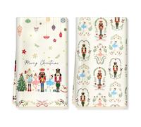 Arquiel 2 Piezas PañOs De Cocina Cascanueces, Toallas De Cocina Grueso Suaves Absorbentes Toallas De Té De Barra DecoracióN De Limpieza Comedor Banquete De Bodas Buffet Familiar 40 X 60 cm