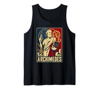 Arquímedes Antiguo Griego Matemáticas Geometría Ciencia Camiseta sin Mangas