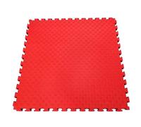 Arquiservi - Tatami Puzzle en Goma EVA - Pack 12-1x1m - 40mm - Rojo-Azul - Esterilla Fitness para Suelo de Gimnasio - Antideslizante y Antigolpes para Pilates, Yoga y Entrenamiento en Casa