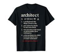 Arquitecto Un Profesional Que Duerme 2 Horas Al Día Camiseta