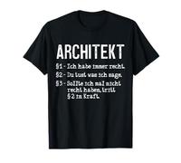 Arquitecto Yo Siempre Tengo Derecho Profesión Trabajo Camiseta