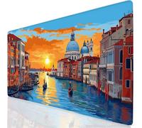 Arquitectura Alfombrilla Ratón XXL 1200x600x3mm Mouse Pad Grande Gaming Ciudad Alfombrilla Escritorio, Precisión y Velocidad en Juegos, Antideslizante Mousepad para Ratón y Teclado, Regalo YG-692