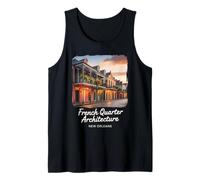 Arquitectura Barrio Francés Nueva Orleans Camiseta sin Mangas