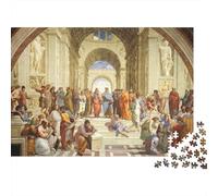 Arquitectura Clásica Puzzle para Adultos Puzzle de 1000 Piezas Escena de Filósofos Juego de Puzzle 1000 Piezas Relajación Decoración 38x26cm/1000pcs