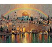 Arquitectura Diamond Painting, Color DIY Diamond Painting Adultos, 5D Manualidades Adultos, Dibujos con Diamantes Kits, DIY Punto de Cruz Cuadro Diamantes Kits, Verano Decoracion Hogar, 50x40cm 1-5683