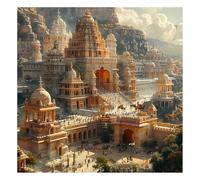 Arquitectura Diamond Painting Kit Completo, Diamond Painting Adultos Principiantes, DIY Manualidades Mosaico Punto de Cruz Kit, 5D Pintura Diamante para Decoración Regalo 30 x 30 cm (Paisaje) z-d638