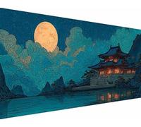 Arquitectura Diamond Painting Paisaje Diamond Painting Kit Completo, Pintura Diamante Niños, 5D Cristal Strass Punto de Cruz Puzzle Manualidades para Decoración de Pared del Hogar 70x140cm o2-5x