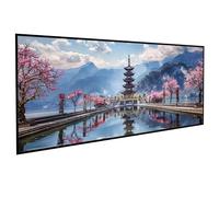Arquitectura Diamond Painting Torre Diamond Painting Adultos, 5D DIY Pintura Diamante Manualidades Adultos Cristal Punto de Cruz para Decoración De Pared Del Hogar, Regalos 100x200CM PJY9 G-R