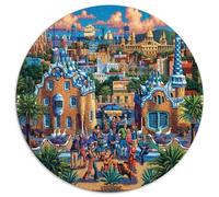 Arquitectura Gaudí Puzzle para Adultos 1000 Piezas Vista de Ciudad Colorida Juego de Puzzle Relajación Familia Papel Regalo 1000pcs (67.5x67.5cm)