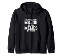 Arquitectura Mayor De Día Memes por Noche Arquitecto Estudiante Sudadera con Capucha