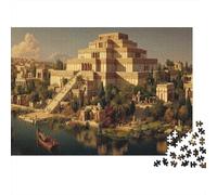 Arquitectura mesopotámica Antigua 1000pcs (75x50cm) Rompecabezas para Adultos - Ilustración histórica del Siglo XIX Juguete De Bricolaje