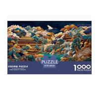 Arquitectura Oriental Puzzle 3D De Papel 38x26cm/1000pcs Grulla Relajación Creativa Gatoegoría EduGatoiva para Niños Regalo De Decoración Hogareña