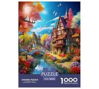 Arquitectura Paisaje Urbano Puzzle De 1000 Piezas Rompecabezas para Adultos Rompecabezas 1000 Piezas para Adultos para Amantes O Amigos Rompecabezas Imposable 38x26cm/1000pcs