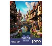 Arquitectura Paisaje Urbano Puzzle Imposible,desafío para Adultos Juego EduGatoivo 1000 Piezas Obra De Arte De Juego De para Adultos Y Niños A Partir De 12 Años 70x50cm/1000pcs