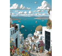 Arquitectura PaisajíStica Cielo Diamond Painting Adultos Kits, 5D Redondo Diamantes Painting Niños Pintura, Diamant Art Bordado Punto Cruz Cuadros, Art Mosaico Decoración Pared Del 40x50cm hJ8-431