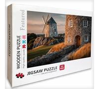 Arquitectura Puzzle 1000 Piezas Adultos, Paisaje Puzzle Madera con Caja 75x50cm, Rompecabezas Adultos de Alta Dificultad, para Toda La Familia, Pasatiempo Creativo, Juego de Rompecabezas, P-9099