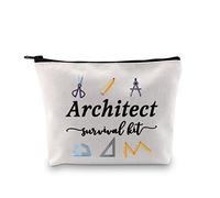 Arquitectura Regalos Arquitectura Regalo Estudiante Arquitecto Supervivencia Kit Cremallera Bolsa Divertida Maquillaje Bolsa para Arquitectos, Kit de supervivencia para arquitectos, Medium,