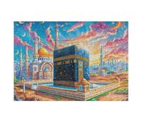 Arquitectura Religiosa islámica Puzzle 300 Piezas Educativo Construir 3D Building Sunset Street Rompecabezas para Familia Maquetas Educativas Desafío Intelectual Decoración Hogar 300 PCS