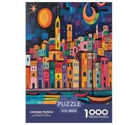 Arquitectura única 1000 Piezas Impresionante Puzzle Puzzle Inteligencia Juguete Pasatiempo Creativo Desafíos Extra Divertidos EduGatoivo para Niños Y Adultos