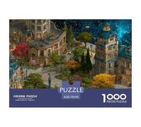 Arquitectura Urbana Puzzle 1000 Piezas - Arte Arquitectura, Rompecabezas para Adultos, Desafiante, para Toda La Familia, 70x50cm/1000pcs