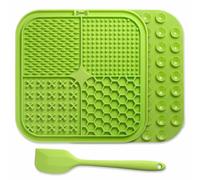 Arquivet Alfombrilla Verde para lamer + espatula - Verde - 20 x 20cm.