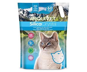 Arquivet Arena para Gato Silica Crystal, Pack 4 Unidades de 7,6 L