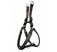 ARQUIVET Arnés para Perro Ajustable Nylon Liso Negro - 2 x 45-55 cm - Material Antideslizante, Duradero y Resistente, fácil de Limpiar - 100% Nylon - Adiestramiento y Paseo