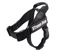 ARQUIVET Arnés para Perro Xtreme Dog Classic de Color Negro - M/58-76 cm - Ajustable, ergonómico y Resistente - Incluye Agarre en la Parte Superior Salir a pasear