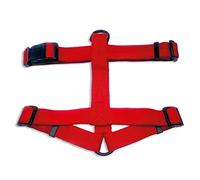 ARQUIVET Arnés rojo ajustable para perro 1,3 x 25-39 x 39-44 cm - Material antideslizante, duradero y resistente, fácil de limpiar - 100% nylon - Adiestramiento y paseo
