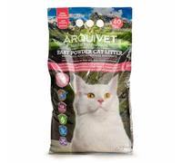 ARQUIVET Baby Powder Cat Litter 10 Kg - Arena aglomerante con Aroma a Talco para Gatos 100% Natural - Lecho higiénico para Gatos - Capacidad Absorbente - Ayuda a Eliminar olores y bacterias