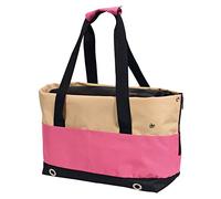 ARQUIVET Bolso Rosa para Transportar Mascotas - 40 x 22 x 28 cm - Transportín para Perros y Gatos - Bolso de Colgar con Apertura Superior - Cachorros y Otros Animales pequeños