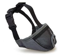 Arquivet Bozal para Perros de hocico Corto - Bozales para Perros - Bozal Transpirable y contra mordeduras - Poliéster - Cierre con Clip de plástico - Tamaño XS-S/23cm, Gris