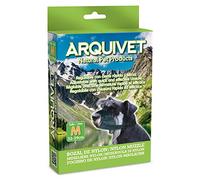 ARQUIVET Bozal para Perros Nylon M Color Negro adiestramiento y Paseo de Nuestros Perros - Protección para Perros medianos - Accesorios caninos