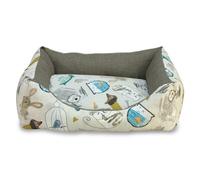 Arquivet Cama Cuadrada Mascotas en casa para Perros - 70 x 60 x 20 cm - Dog Bed - Cama Acolchada y cómoda - Se Puede Lavar - Camas para Mascotas - Cuna para Perros