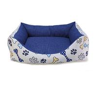 Arquivet Cama para perros cuadrada Huesos - 70x55x19cm