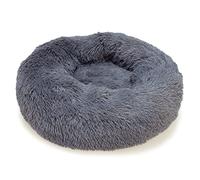 Arquivet Cama Redonda Suave Color Gris Oscuro 70 cm - Cama antiestrés para Perros - Muy cómoda y Relajante - Base Antideslizante - Perros medianos y Grandes