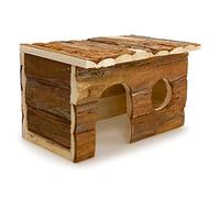 Arquivet Casa para roedores de Madera Mediana para roedores - Casa de Juego para Hamsters, Ratas, Ardillas - Casita de Madera para roedores pequeños - 28 x 18 x 16 cm