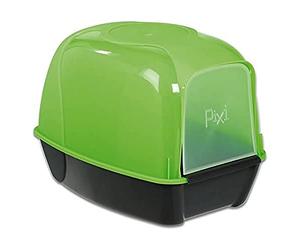 ARQUIVET Caseta Gato Kroxi - 52 x 39 x 39 cm - Casa higiénica Cerrada - Arenero Cubierto de plástico para Gatos - Casita de Posible Uso Exterior para felinos