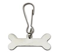 ARQUIVET Chapa metálica para Perros en Forma de Hueso - 3,5 x 1 cm - Placa para Grabar el Nombre de tu Perro - Chapa para Personalizar - Accesorios caninos
