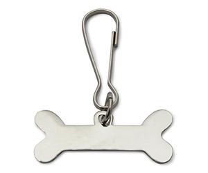 ARQUIVET Chapa metálica para Perros en Forma de Hueso - 3,5 x 1 cm - Placa para Grabar el Nombre de tu Perro - Chapa para Personalizar - Accesorios caninos