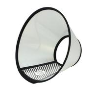 Arquivet Collar Isabelino de plástico para Perros 26-29 x 12,5 cm - Conos de recuperación para Mascotas - Collar de protección para heridas - Collar troncocónico, Blanco