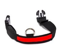 Collar Luminoso LED Rojo - talla L 48-60cm/2,5cm