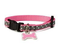 Arquivet Collar perro reflectante rosa - 1,9 x 35/50 cm
