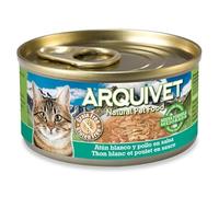 Arquivet Comida Húmeda para Gatos con Atún Blanco en Salsa y Pollo, 80 g