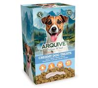 Arquivet - Creamy Dog Treats - Snack cremoso de atún (Expositor de 12 Bolsas con 5x15 g) - para Perros